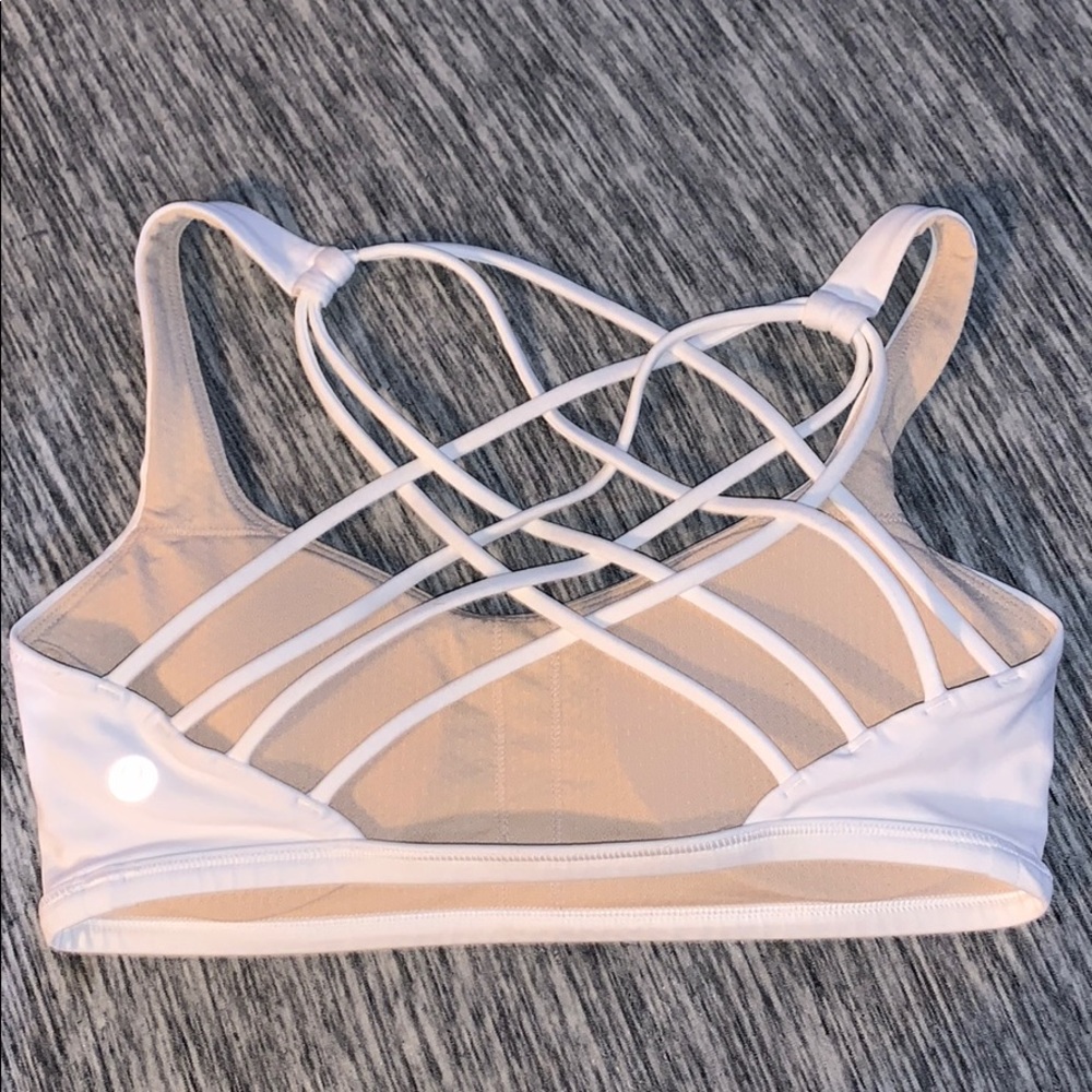 Lululemon White Active Sports Bra - 6